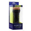 Forto Model V-20 Vagina Stroker Masturbator Tan in packaging for realistic solo pleasure.