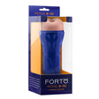 Forto Model B-02 Ribbed TPE Stroker Light in packaging showcasing realistic design and premium quality.