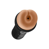 Forto Model B-02 Hard-Skin Ass Masturbator Tan, ultra-realistic stiff stroker for lifelike pleasure.