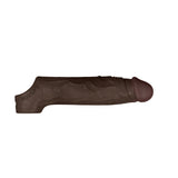 Model F Shaft Sheath Mahogany Size 1 showing realistic silicone design and comfortable fit.