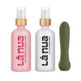 La Nua Strawberry Coconut Bullet Vibrator Gift Set with lubricant and toy cleaning mist.