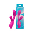 Luv Inc TB58 Thumping Ball Rabbit Vibrator Pink displayed with its packaging.