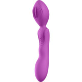 Luv Inc Gw89 Double Ended Grinder Wand Purple showcasing its sleek design and textured details.