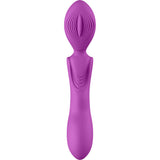 Luv Inc Gw89 Double Ended Grinder Wand Purple showcasing its flexible design and dual motors for versatile stimulation.