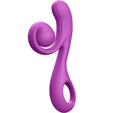 Luv Inc Rv81 Rolling Rabbit Vibrator Purple with dual motors and ergonomic design for customizable stimulation.