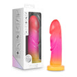 Blush Avant Handcrafted Artisan Dildo Sunburst in packaging, showcasing unique coral and pink color blend.