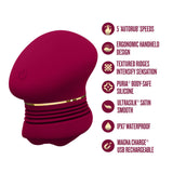 Blush Riana Mulberry Wine Clitoral Stimulator features 5 speeds, ergonomic design, and body-safe silicone for intense pleasure.