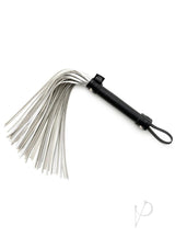 Fifty Shades of Grey Please Sir Flogger Black Silver with elegant faux leather design for sensory play.
