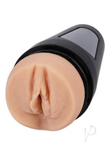 Main Squeeze Zoey Luna Ultraskyn Masturbator Pussy Vanilla close-up view showing realistic design and discreet case.