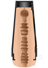 Main Squeeze Zoey Luna Ultraskyn Masturbator Pussy Vanilla cross-section showing realistic inner texture design.