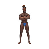 Male Power Sexagon Posing Strap Royal O/S