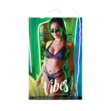 Image of a model wearing the Sexy Bitch Reptile Bralette & Strappy Panty Set from Fantasy Lingerie, showcasing bold style.