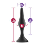 Blush Anal Adventures Platinum Silicone Beginner Plug Large Black