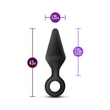 Blush Anal Adventures Platinum Silicone Loop Plug Medium Black