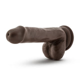 Dr. Skin Plus Realistic 6 inches Triple Density Posable Dildo with Balls Brown