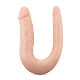 Dr. Skin Silicone Dr. Double Realistic 12 inches Dual-Ended Dildo Beige