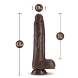 Dr. Skin Dr. Murphy 8 inches Thrusting Dildo with Balls Brown