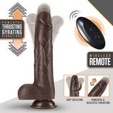 Dr. Skin Dr. Murphy 8 inches Thrusting Dildo with Balls Brown