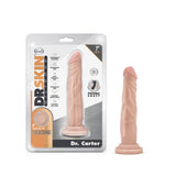 Blush Dr. Skin Silicone Dr. Carter Realistic 7 inches Posable Dildo with Suction Cup Beige