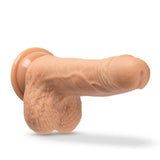 Dr. Skin Dr. Grey Remote-Controlled 7 in. Thumping Dildo with Balls Beige