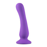 Impressions Ibiza Rechargeable Silicone 7.75 inches Vibrating Dildo with Suction Cup Plum