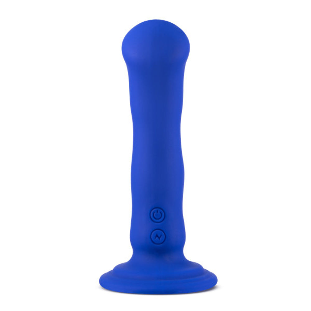Impressions Santorini Rechargeable Silicone 6.5 inches Vibrating Dildo Blue