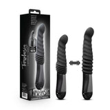 Temptasia Lazarus Rechargeable 10 inches Silicone Thrusting Dildo Black