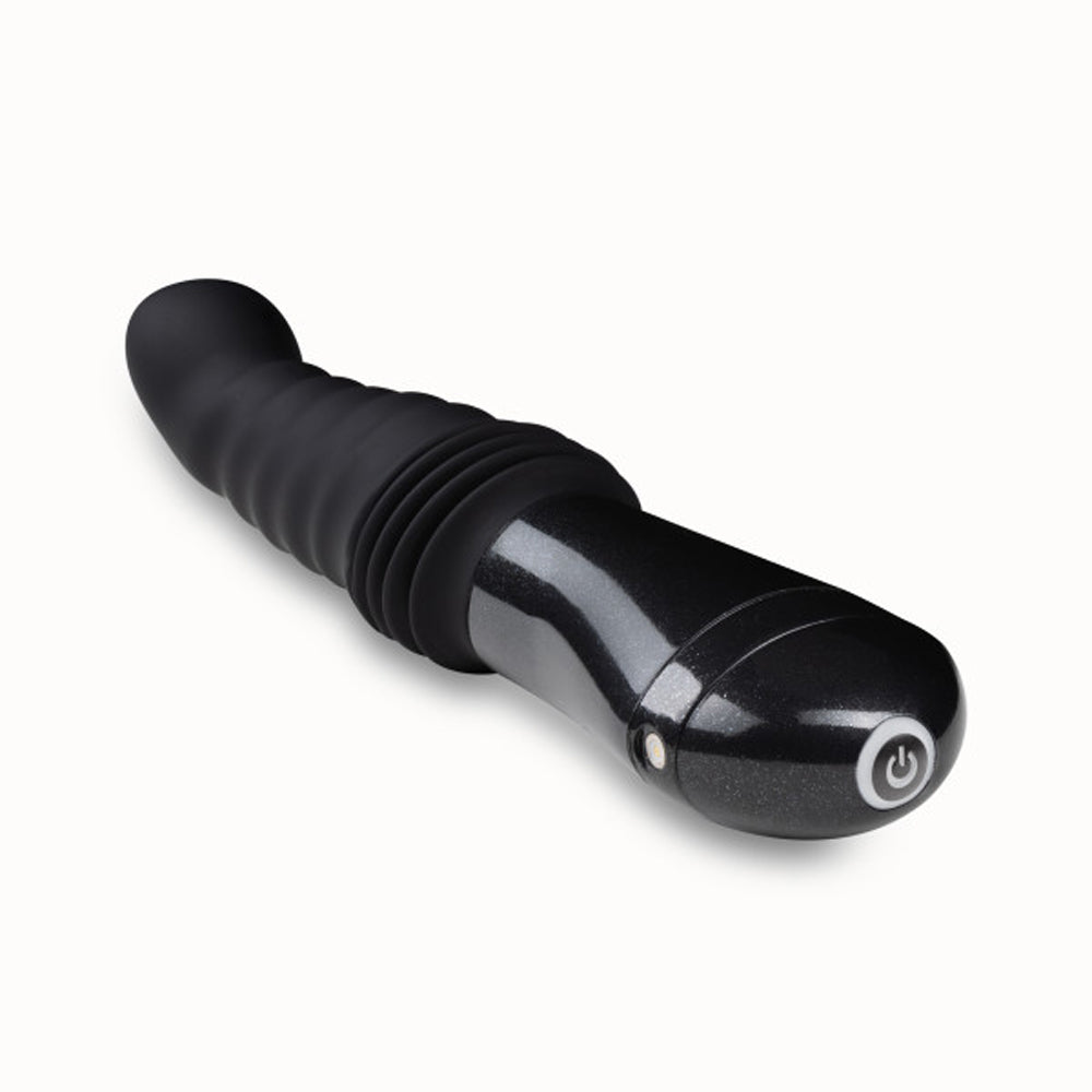 Temptasia Lazarus Rechargeable 10 inches Silicone Thrusting Dildo Black
