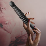 Temptasia Lazarus Rechargeable 10 inches Silicone Thrusting Dildo Black