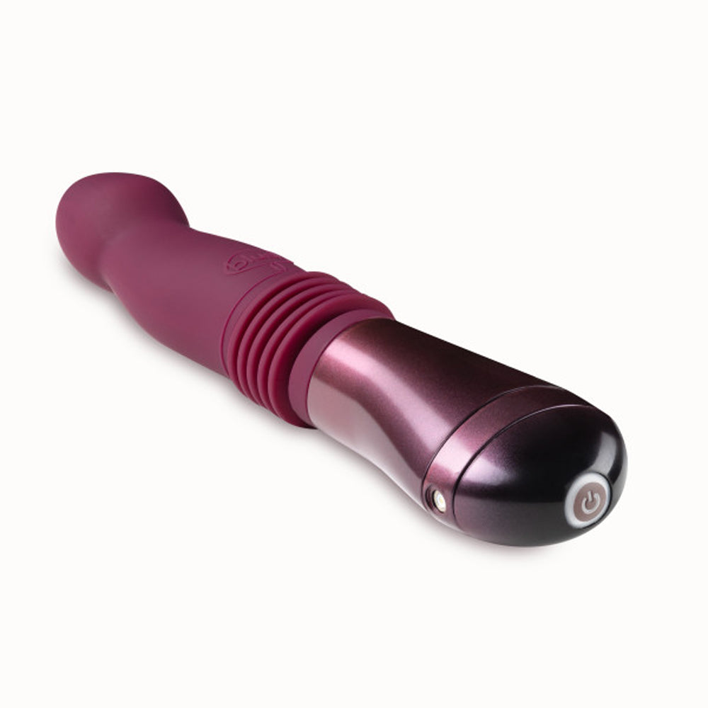 Temptasia Trixie Rechargeable 10 inches Silicone Thrusting Dildo Wine