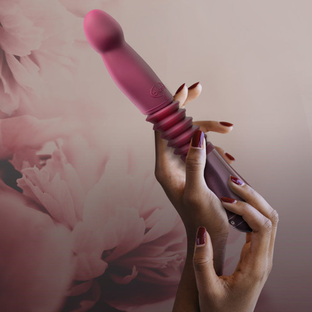 Temptasia Trixie Rechargeable 10 inches Silicone Thrusting Dildo Wine