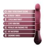 Temptasia Trixie Rechargeable 10 inches Silicone Thrusting Dildo Wine