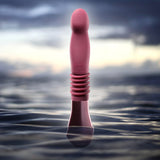 Temptasia Trixie Rechargeable 10 inches Silicone Thrusting Dildo Wine