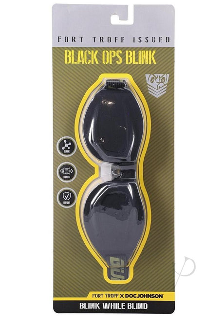 Fort Troff Black Ops Blindfold Black packaging showcasing the innovative design for sensory deprivation.