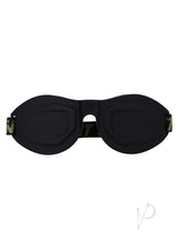 Fort Troff Black Ops Blindfold Black for sensory deprivation with cupped design and comfortable fit.