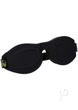 Fort Troff Black Ops Blindfold Black showing its innovative cupped design for sensory deprivation.