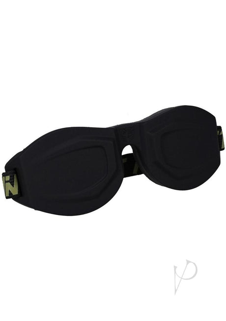 Fort Troff Black Ops Blindfold Black showing its innovative cupped design for sensory deprivation.