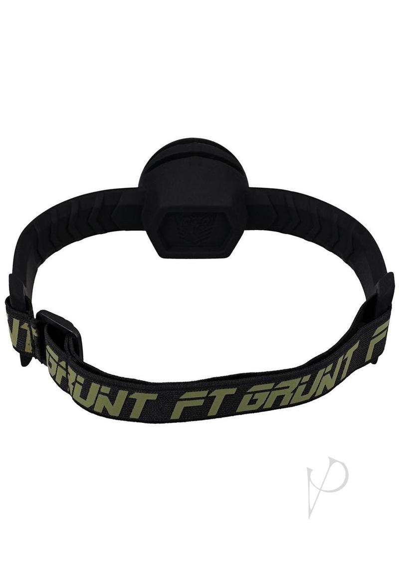 Fort Troff Max Comfort Gag Black view from the side showcasing the adjustable strap and gag design.