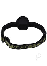 Fort Troff Max Comfort Gag Black view from the side showcasing the adjustable strap and gag design.