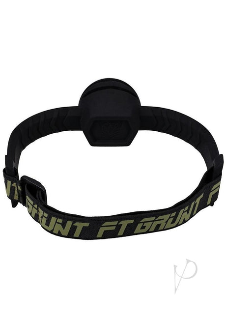 Fort Troff Max Comfort Gag Black view from the side showcasing the adjustable strap and gag design.