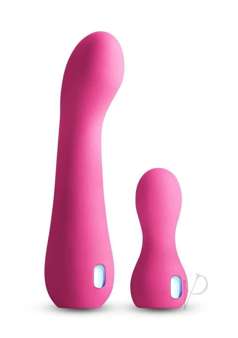Inya Couplet Rechargeable Silicone Vibrators (2pc Set) Pink - Image 2