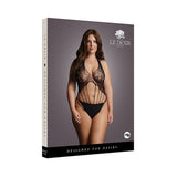 Le Desir Strappy Lace Teddy Black Queen Size