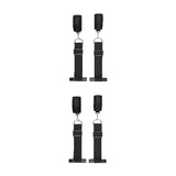 Ouch! Black & White Door Restraint Kit Black