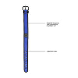 Ouch! Puppy Play Neoprene Collar With Leash Blue/Black