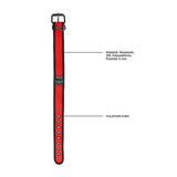 Ouch! Puppy Play Neoprene Collar With Leash Red/Black