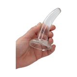RealRock Crystal Clear Non-Realistic 5 inches Curved Dildo With Suction Cup Clear