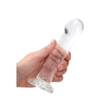 RealRock Crystal Clear Non-Realistic 7 inches Dildo With Suction Cup Clear