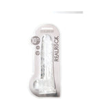 RealRock Crystal Clear Realistic 10 inches Dildo With Balls and Suction Cup Clear