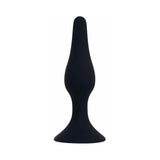 Curve Toys Rooster Alpha Advanced Silicone Anal Plug with Suction Cup Black