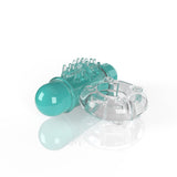 Screaming O 4T OWow Vibrating Cock Ring Kiwi in vibrant teal with textured features for enhanced intimacy.